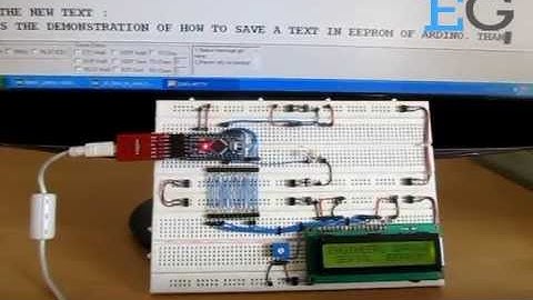 How To Save a Text In The EEPROM of The Arduino