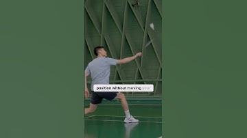 21 seconds to learn the late backhand in badminton #badminton #basicfeather