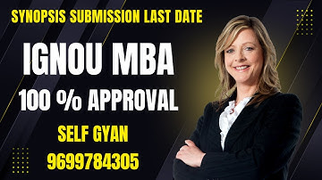 ignou mba synopsis submission last date 2025