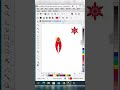 Gradient flower design | in corel draw design #coreldraw #designer #tutorial #flowerdesign