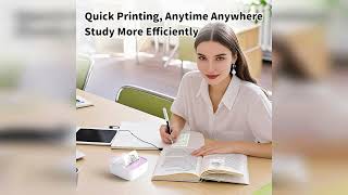 Review: iDPRT Portable Mini Thermal Sticker Printer, Bluetooth Inkless Printers with 1 Roll St...
