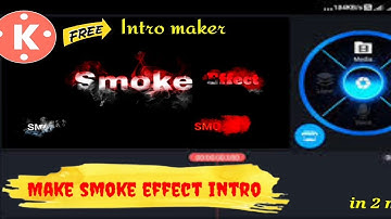 How to Make Particle Text Lighting Animation Intro in Kinemaster in Tamil | Smoke effect intro maker