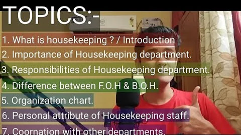 Introduction to Housekeeping department(OR what is h.k dept.) ||Chapter:-1 || Hotel Management || MM - DayDayNews