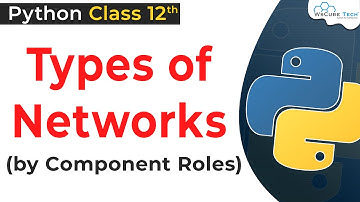 Types of Networks by Component Roles in Python Class 12 | Computer Science with Python Class 12