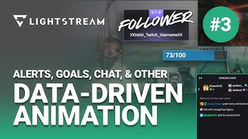 Add Follower Notifications, Goals, Chat Boxes And More to your Live Stream in Lightstream Studio