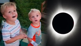 KIDS ADORABLE REACTION TO TOTAL SOLAR ECLIPSE 2017! 🌝 🌞