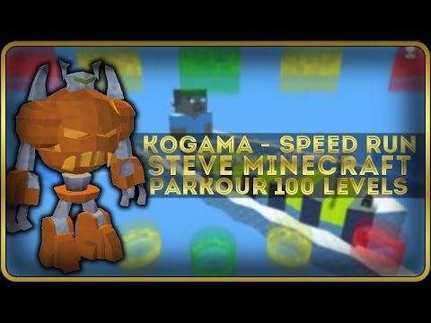 Kogama Speed Run Steve Minecraft Parkour 100 Levels - kogama 25 parkour levels roblox game online game