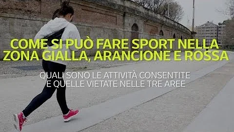 Quali sport sono consentiti in zona rossa?