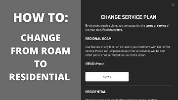 How To Change Your Starlink Service Plan
