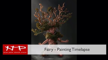 Procreate Tutorial - Sketching and Painting - Fairy