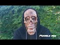 Human skull mask with movable jaw (New painting) / Skull_Mask_Craft