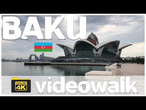 Bakı Bulvar Gəzintisi 4K / Baku Boulevard Walking 4K