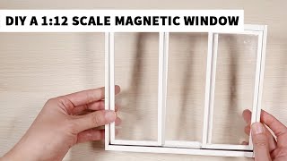 Miniature Bedroom EP07 | DIY Magnetic Window | Easy to Assemble and Disassemble