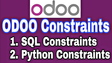 ODOO Constraints Explained| SQL Constraints | Python Constraints | #ODOOTech
