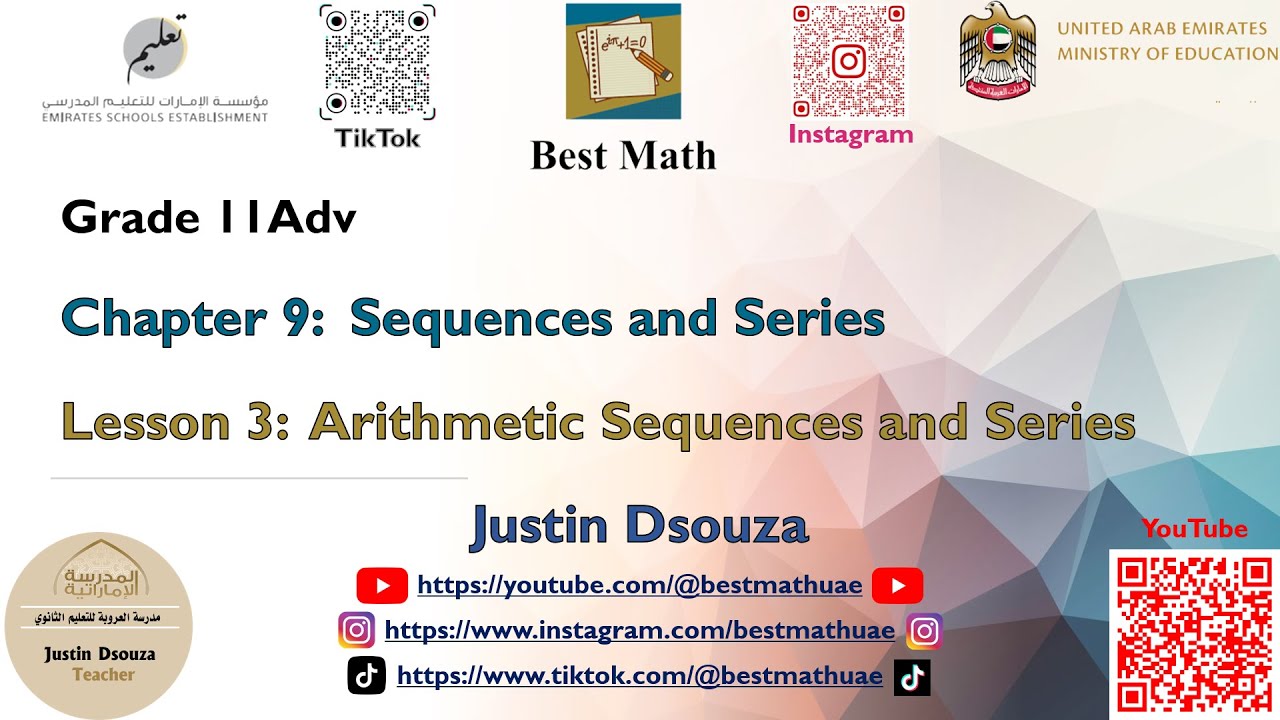 Arithmetic Sequences and Series | Sequences and Series | - YouTube