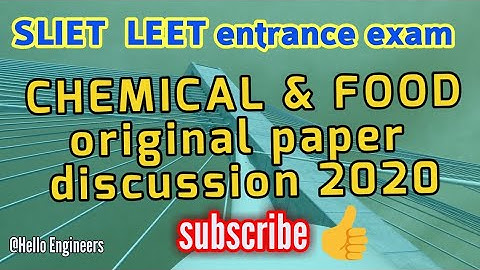 SLIET LEET ( chemical & food)original paper-2020