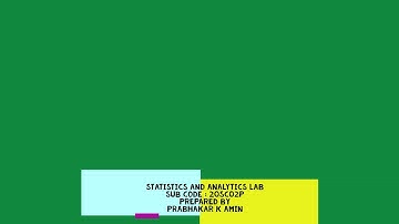 Statistics and Analytics Lab Experiment - 3