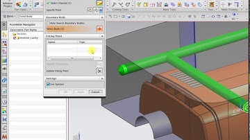 NX Mold Wizard Activity 22 - Create a cooling circuit using a pattern (Short Video & No Sound)