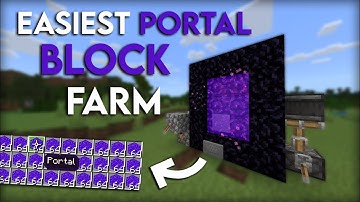 EASIEST 1.17 NETHER PORTAL BLOCK FARM TUTORIAL in Minecraft Bedrock (MCPE/Xbox/PS4/Switch/PC)