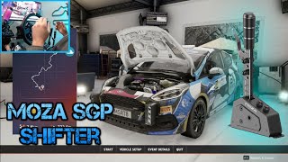 Moza SGP shifter is a game changer in EA WRC for me - "we killed someone... " - wheel game play