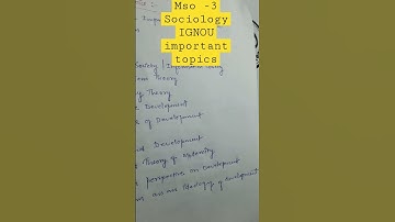 MSO -3 Sociology Important topic #shorts #ytshorts
