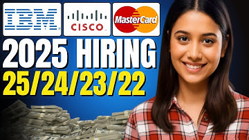 🔥 IBM, Cisco & Mastercard Hiring Now | 2025, 2024, 2023, 2022 Freshers Apply Fast!