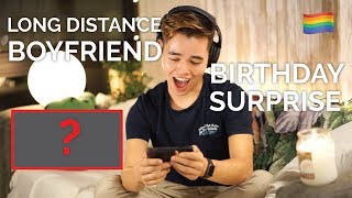 Long Distance Boyfriend Birthday Surprise Reaction