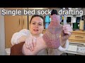 Single bed sock drafting  knitting machine pattern generator