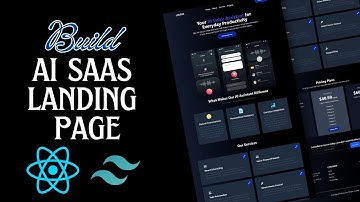Build an AI SaaS Landing Page Website Using React JS & Tailwind CSS | AI SaaS Website With React JS