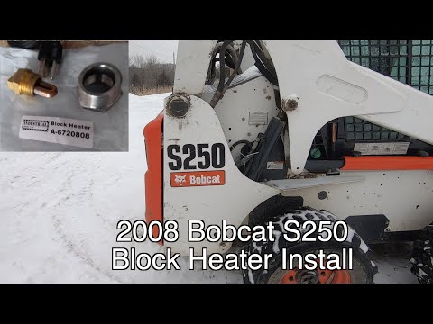 Bobcat S250 Block Heater Install