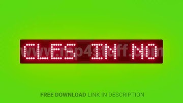 Do Not Park Vehicles in No Parking Zones Scrolling Red Dot Matrix LED Text Animation on Green Screen