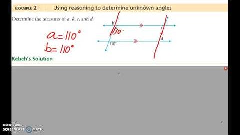 Foundations 20 Section 2.2 Angles and Parallel Lines