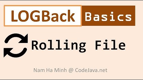 Logback Basics and Rolling File Logging Example