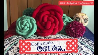 Cojin de Nudo Celta :: Estilo Rosa Gigante :: Decoración Pillow Celta