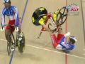 Gregory Bauge makes an amazing recovery vs Kevin Sireau UCI WC 2009 sprint semifinal