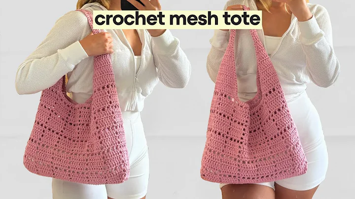 Crochet Everyday Tote Bag Tutorial | Step by Step tutorial | Crochet Mesh bag