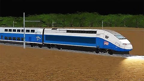 Train Sim - India Using TGV Duplex at Night - Simulasi Kereta Api