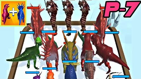 completed level 150 to 190 | in merge master dinosaur fusion part 7 game | gameplay by gamex boiz