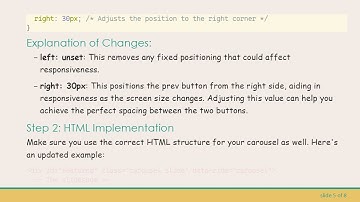 Enhance Your Bootstrap Carousel: Positioning Next and Prev Buttons with Style