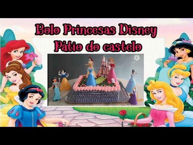 Encomendas whatsapp 985925870 Bolo das princesas Disney! 30 fatias  Cobertura chantinin…