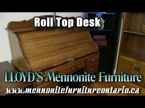 Mennonite Roll Top Desk Mennonite Office Furniture Willowdale