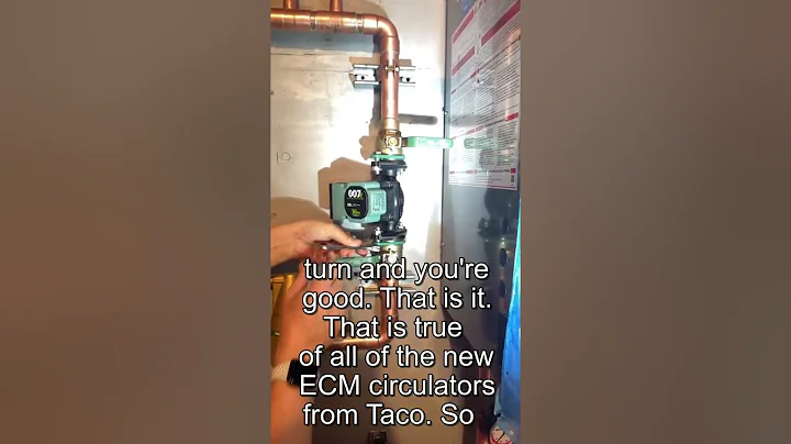 Taco 007e installation with flanges