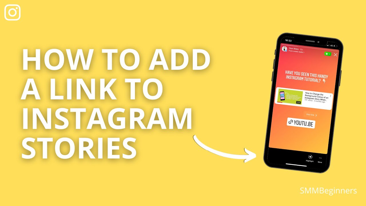 How To Add A Link To Instagram Stories Youtube