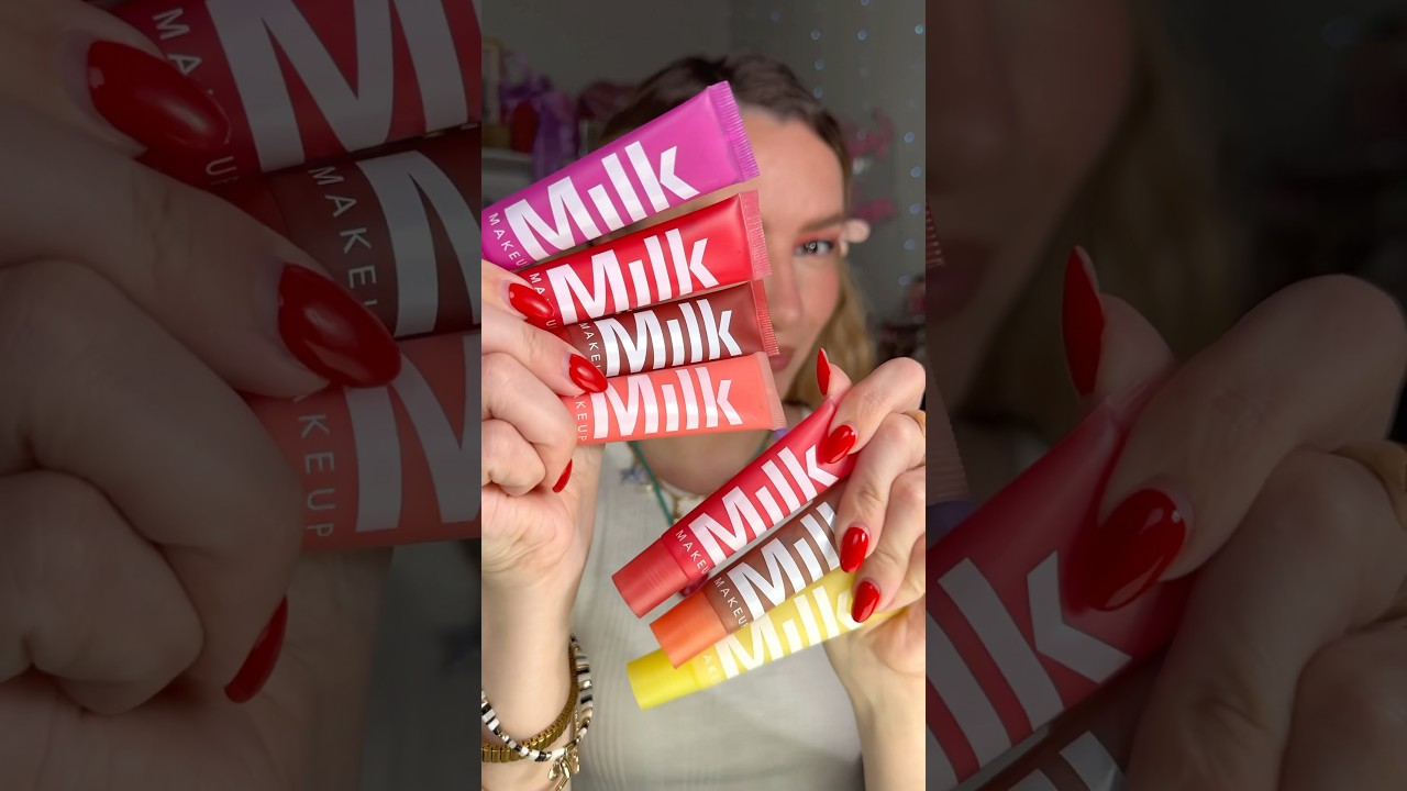NEW milk lip balms🍇🍋🍑🫐 