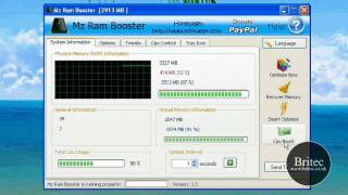 Optimize Memory Free Up RAM  Boost Computer Memory with Freeware by Britec screenshot 3