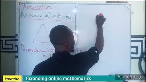 Mensuration 1: Perimeter of a Triangle