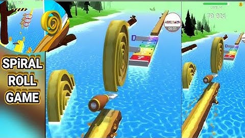 Spiral Roll 🌀|| Max Levels Walkthrough SpeedRun Gameplay-Android IOS-Satisfying and Relaxing Game 🔥🔥