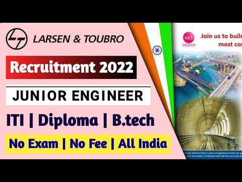 L & T Company Recruitment 2022 | Junior Engineer Vacancy 2022 | L and T Company Recruitment 2022