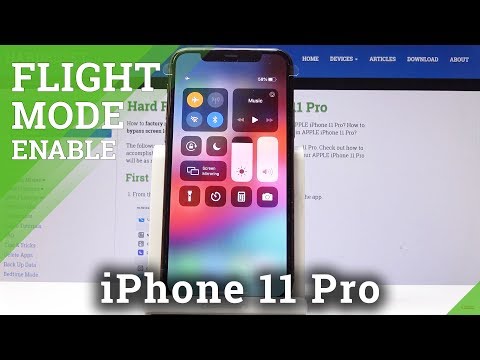 How to Enable Flight Mode in iPhone 11 Pro - iOS Airplane Mode