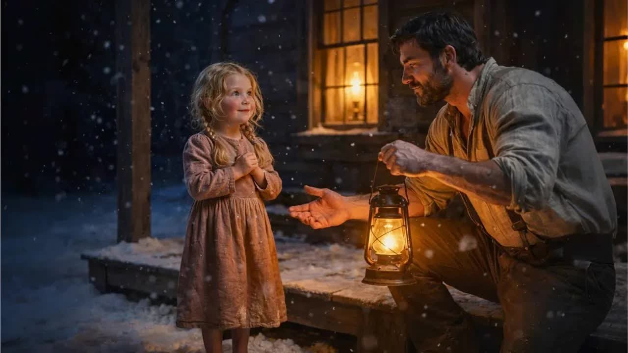 A mezzanotte una bambina bussò： «Mia madre ha bisogno di aiuto» — il ranchero accese le lanterne